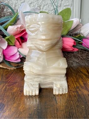 Banded Onyx Mayan Carving